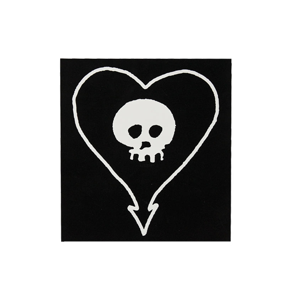 Heartskull Sticker (Black)