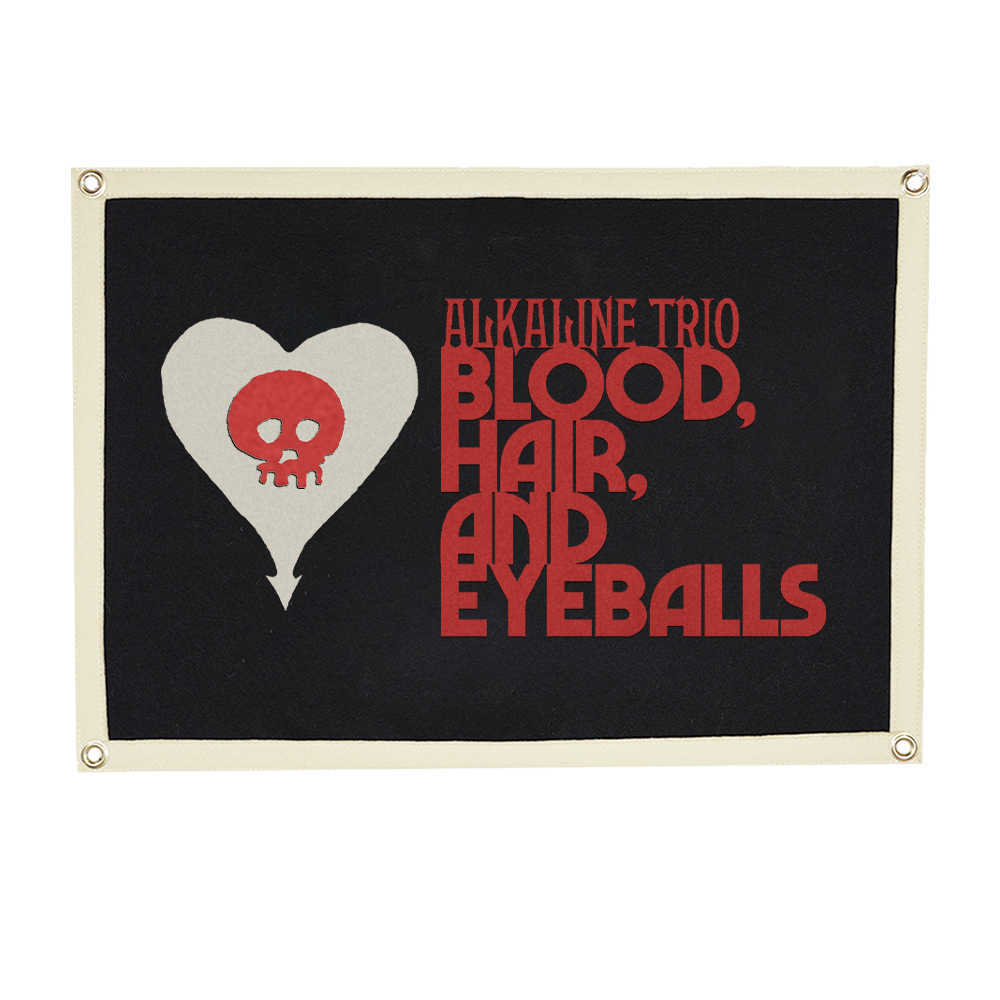 BHE Heartskull Pennant (Black/Bone)