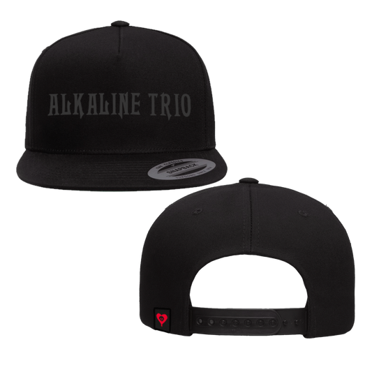 Logo Embroidered Tag Snapback (Black)