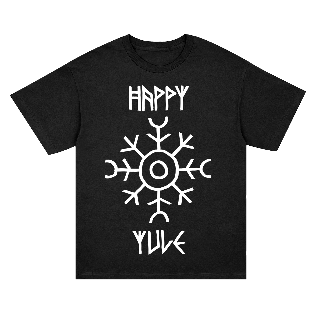 Happy Yule T-Shirt (Vintage Black)